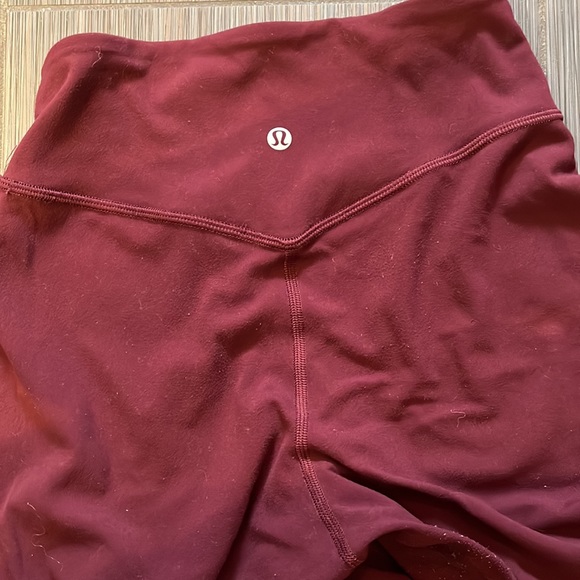 lulu align joggers in marron size 2 - Picture 2 of 2